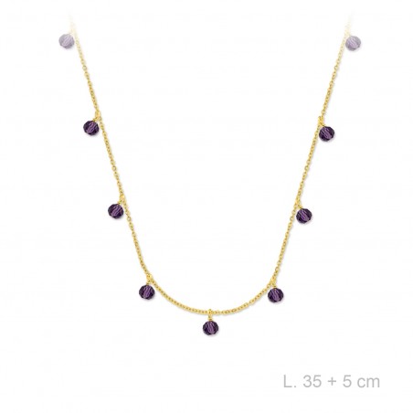 Gargantilla de Plata de Ley y circonitas