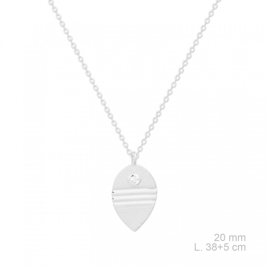 Gargantilla de Plata de Ley y circonitas