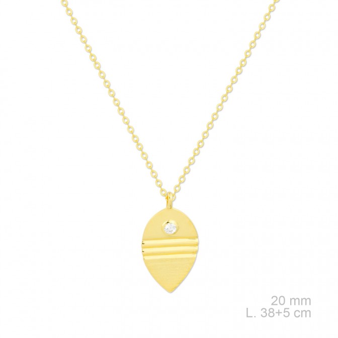 Gargantilla de Plata de Ley y circonitas