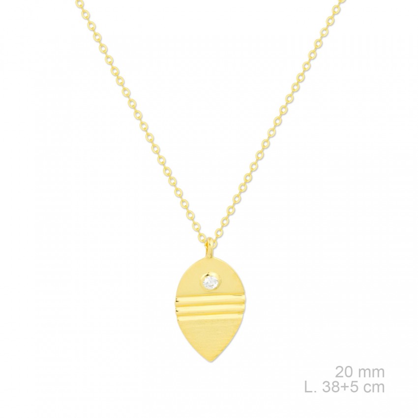 Gargantilla de Plata de Ley y circonitas