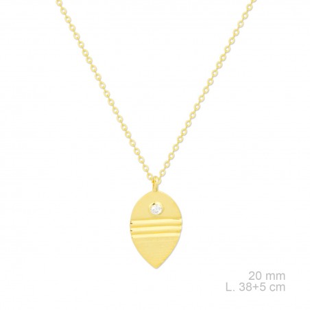 Gargantilla de Plata de Ley y circonitas