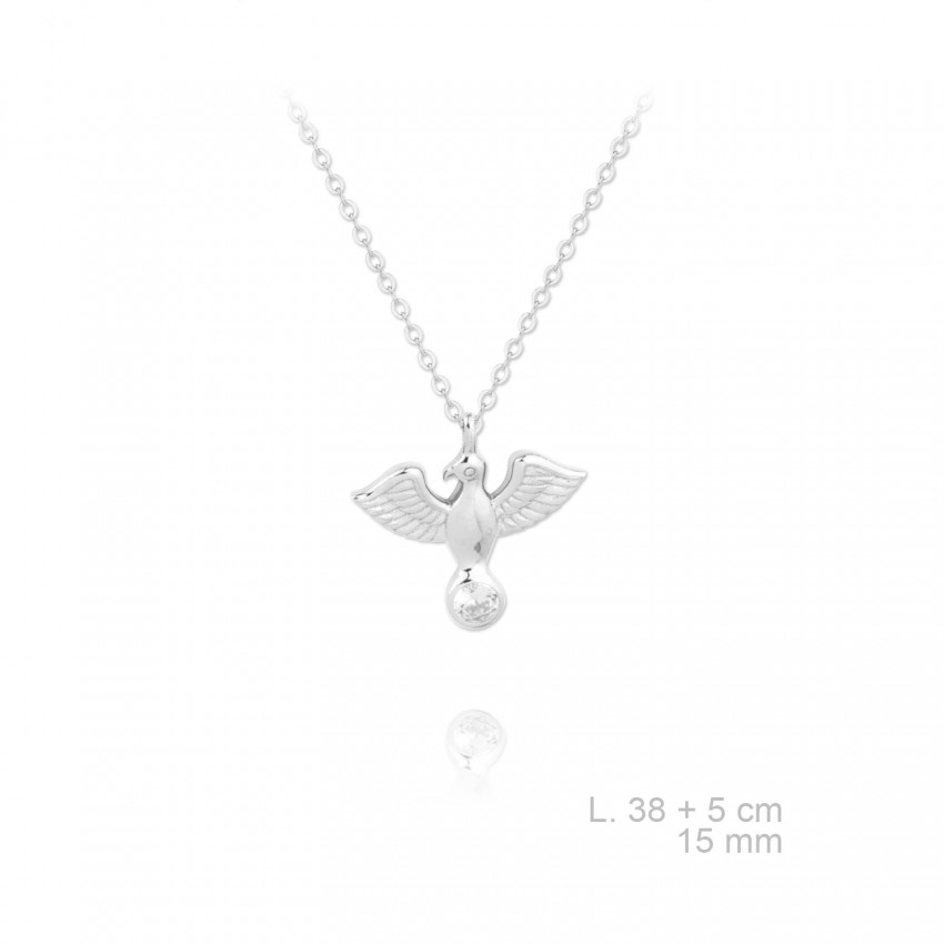 Gargantilla de Plata de Ley y circonitas