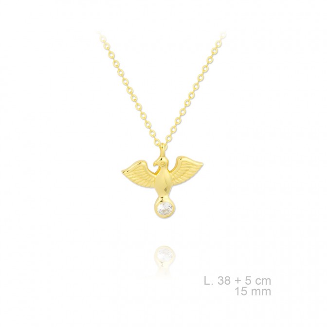 Gargantilla de Plata de Ley y circonitas