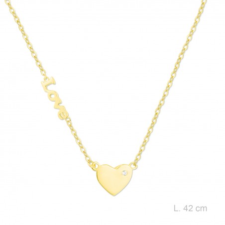 Gargantilla de Plata de Ley con circonitas