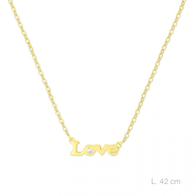 Gargantilla de Plata de Ley y circonita