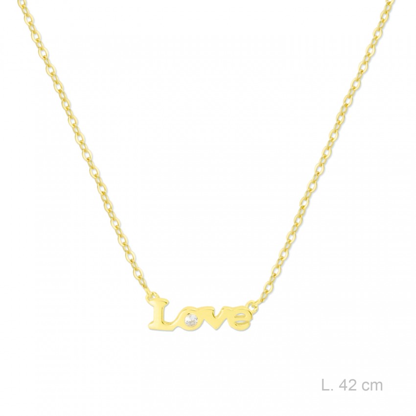 Gargantilla de Plata de Ley y circonita