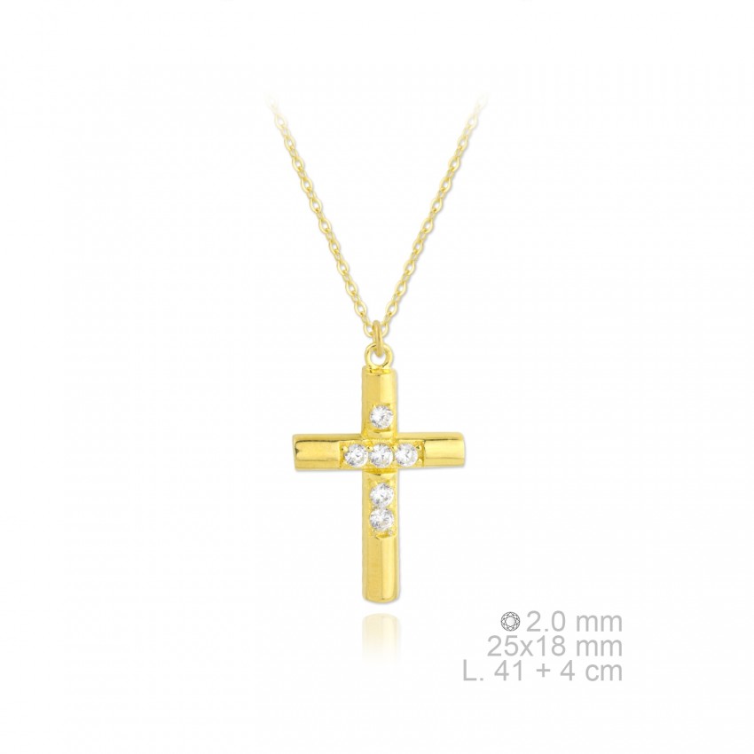 Gargantilla de Plata de Ley con circonita