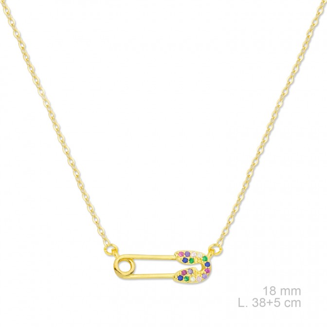 Gargantilla de Plata de Ley con circonitas