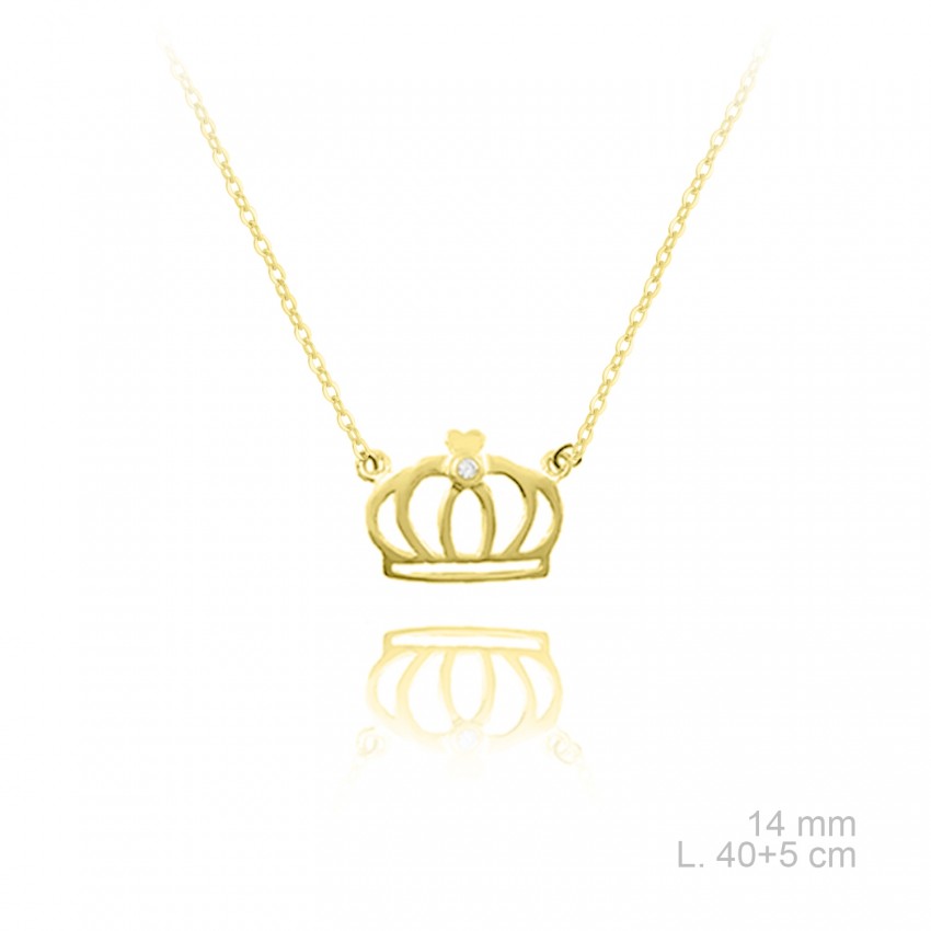 Gargantilla de Plata de Ley y circonitas