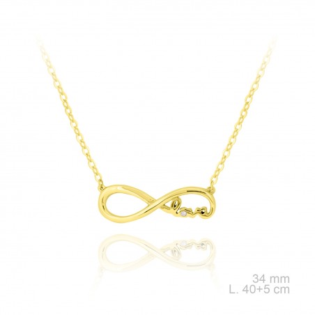 Gargantilla de Plata de Ley y circonitas