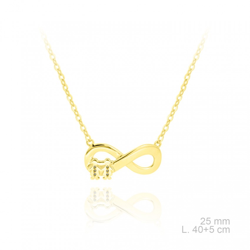 Gargantilla de Plata de Ley y circonitas