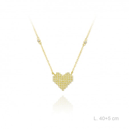 Gargantilla de Plata de Ley y circonitas