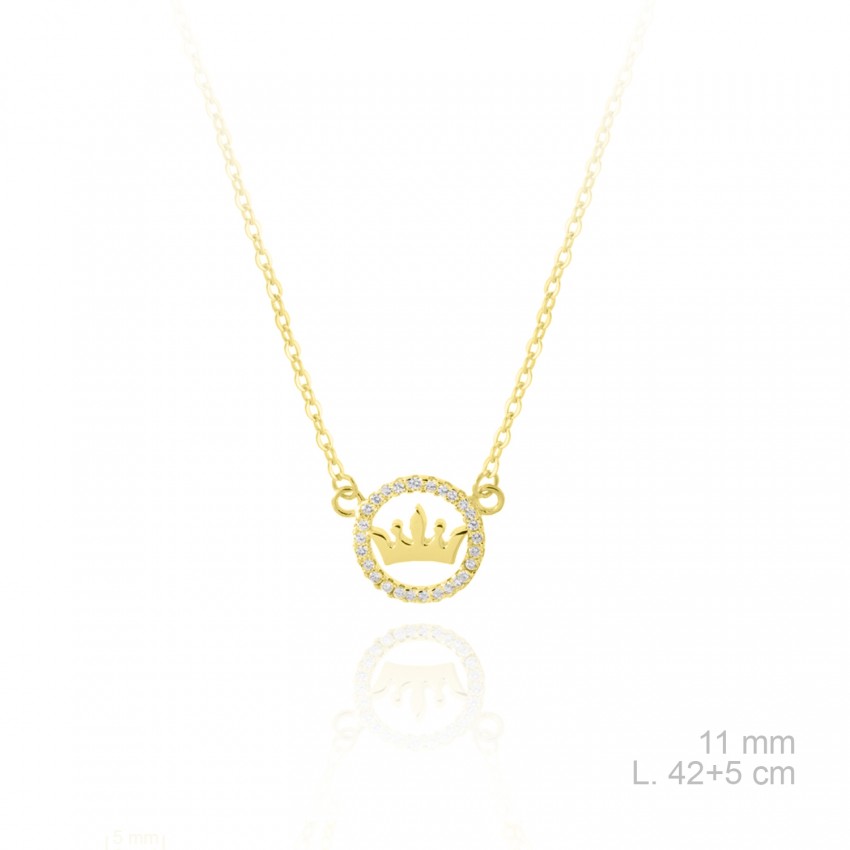 Gargantilla de Plata de Ley y circonitas